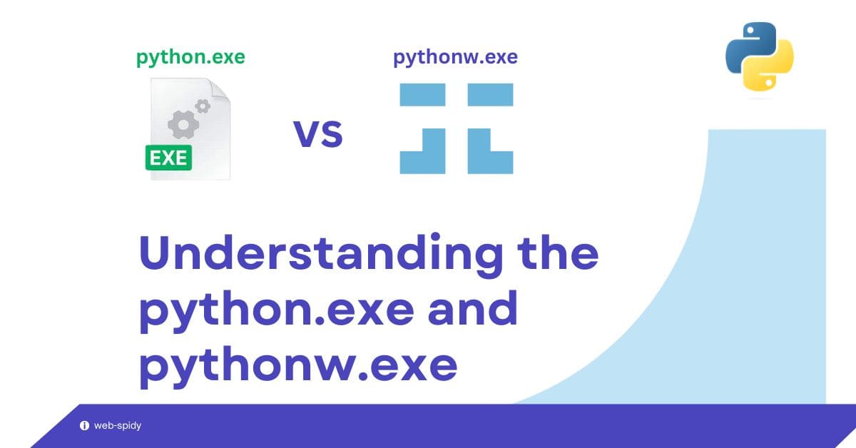 Understanding the python.exe and pythonw.exe