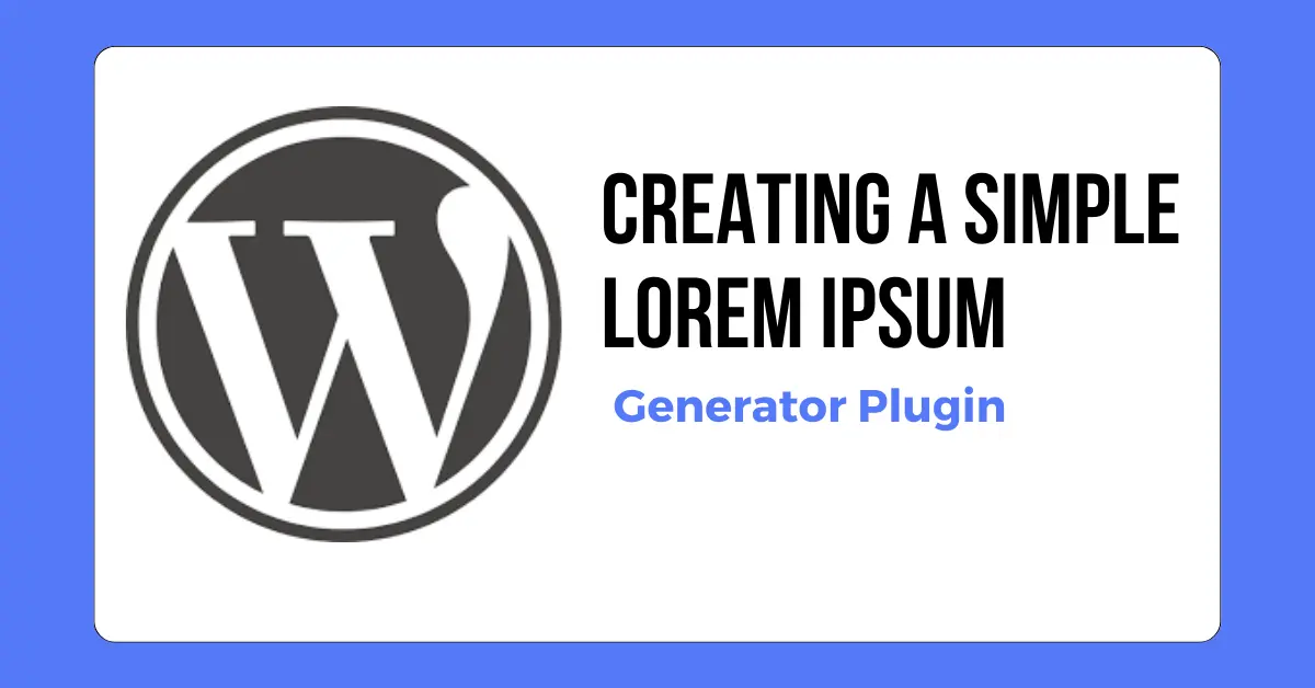 Creating a Simple Lorem Ipsum